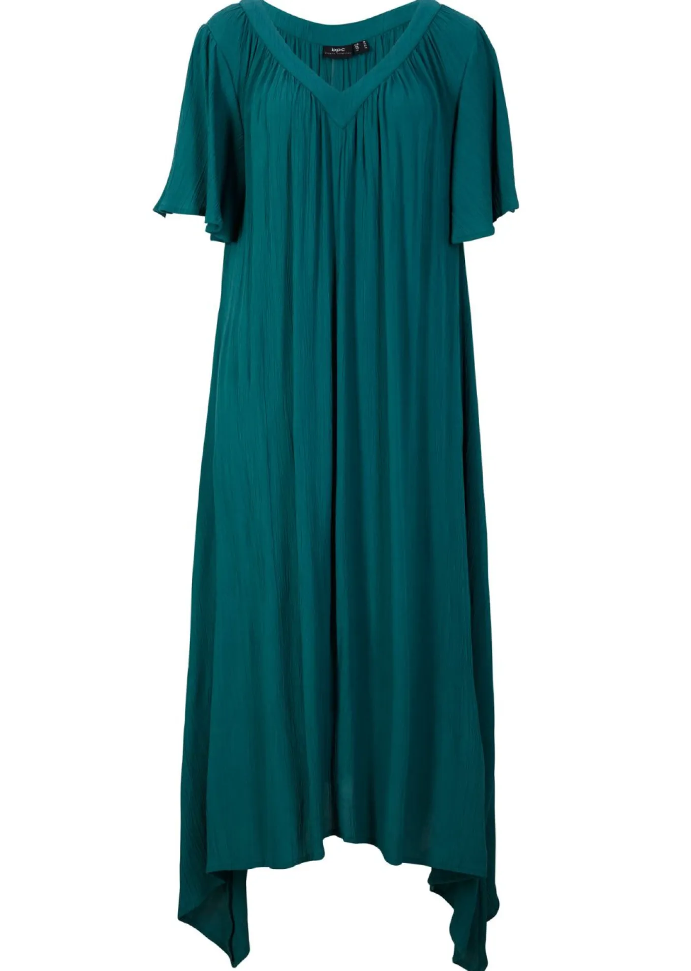 Vestido tipo caftán en tejido de crepé