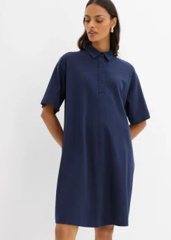 Vestido tipo polo de algodón puro