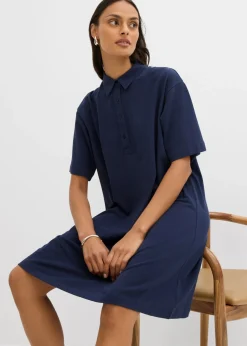 Vestido tipo polo de algodón puro