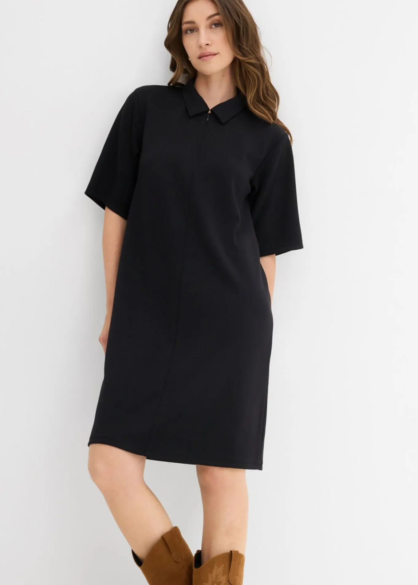 Vestido tipo polo de neopreno suave