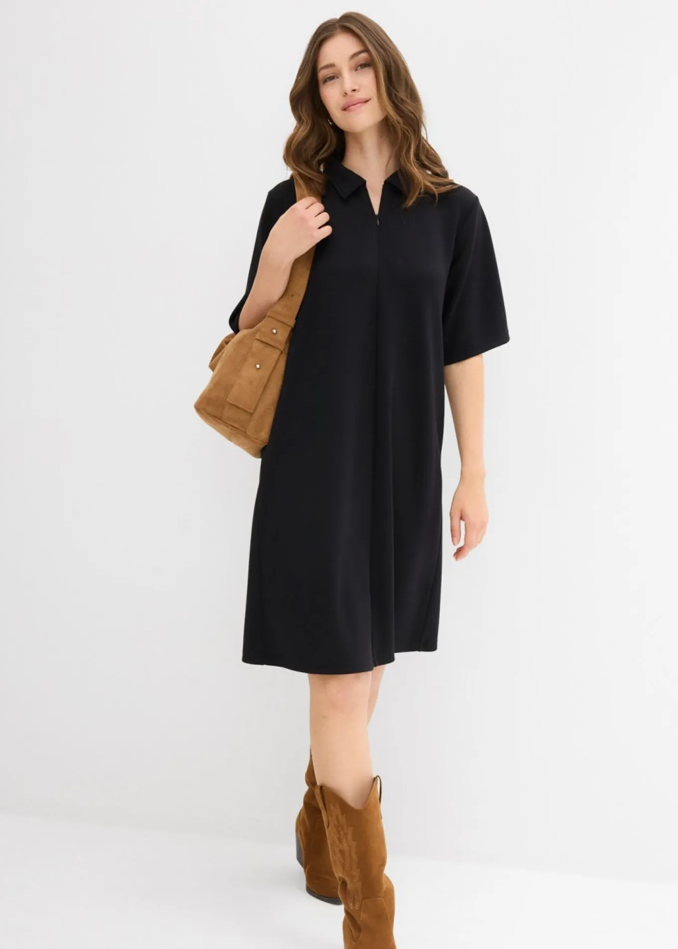 Vestido tipo polo de neopreno suave