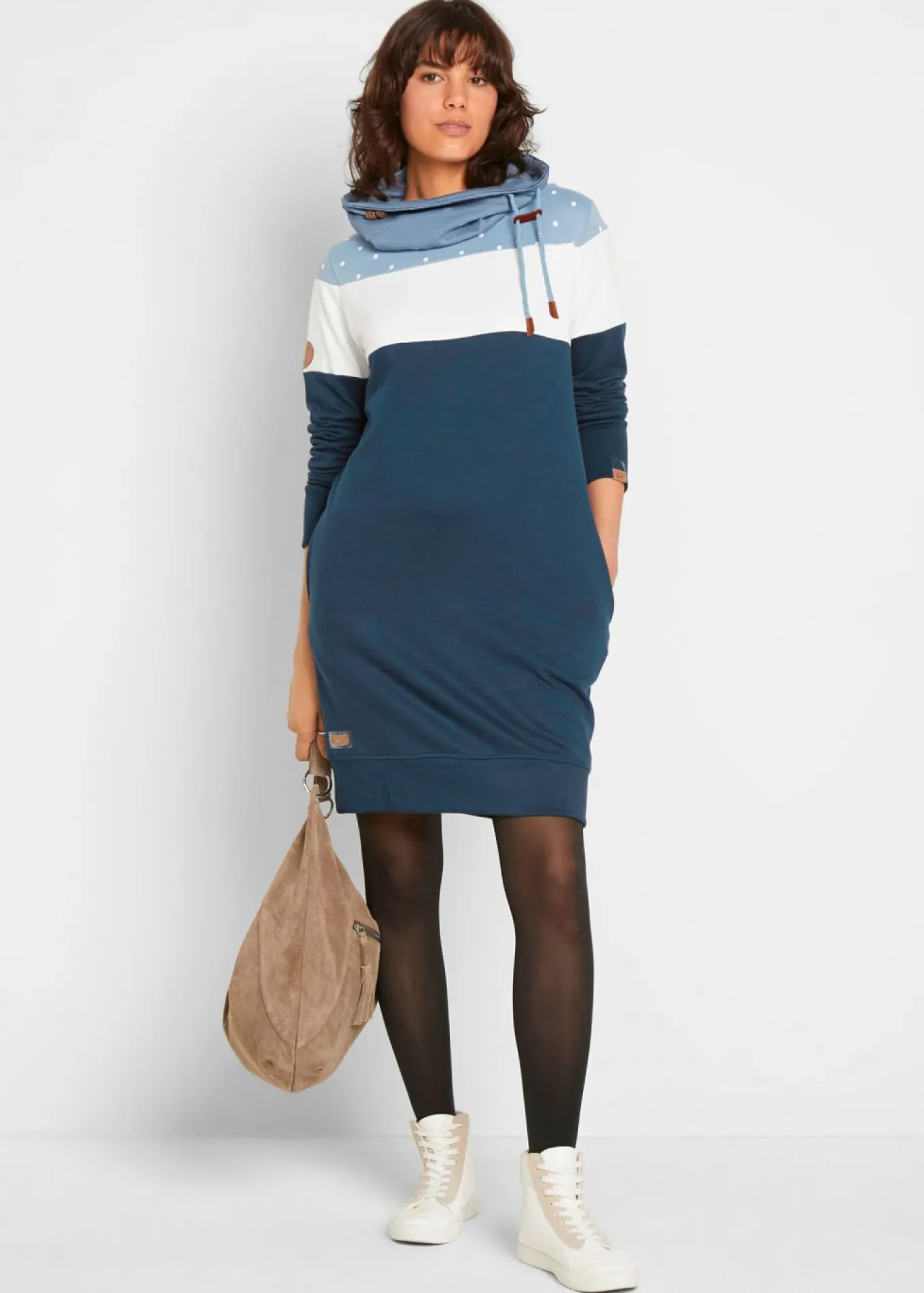 Vestido tipo sudadera