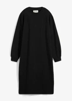 Vestido tipo sudadera con mangas abullonadas