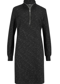 Vestido tipo sudadera con cuello troyer