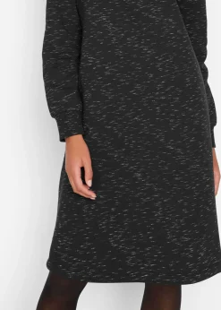 Vestido tipo sudadera con cuello troyer
