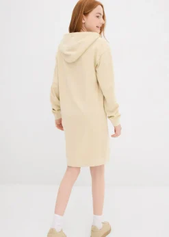 Vestido tipo sudadera con capucha de algodón orgánico puro