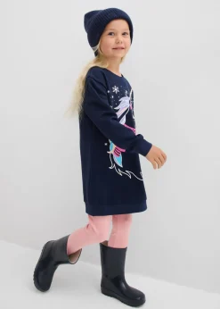 Vestido tipo sudadera de algodón puro