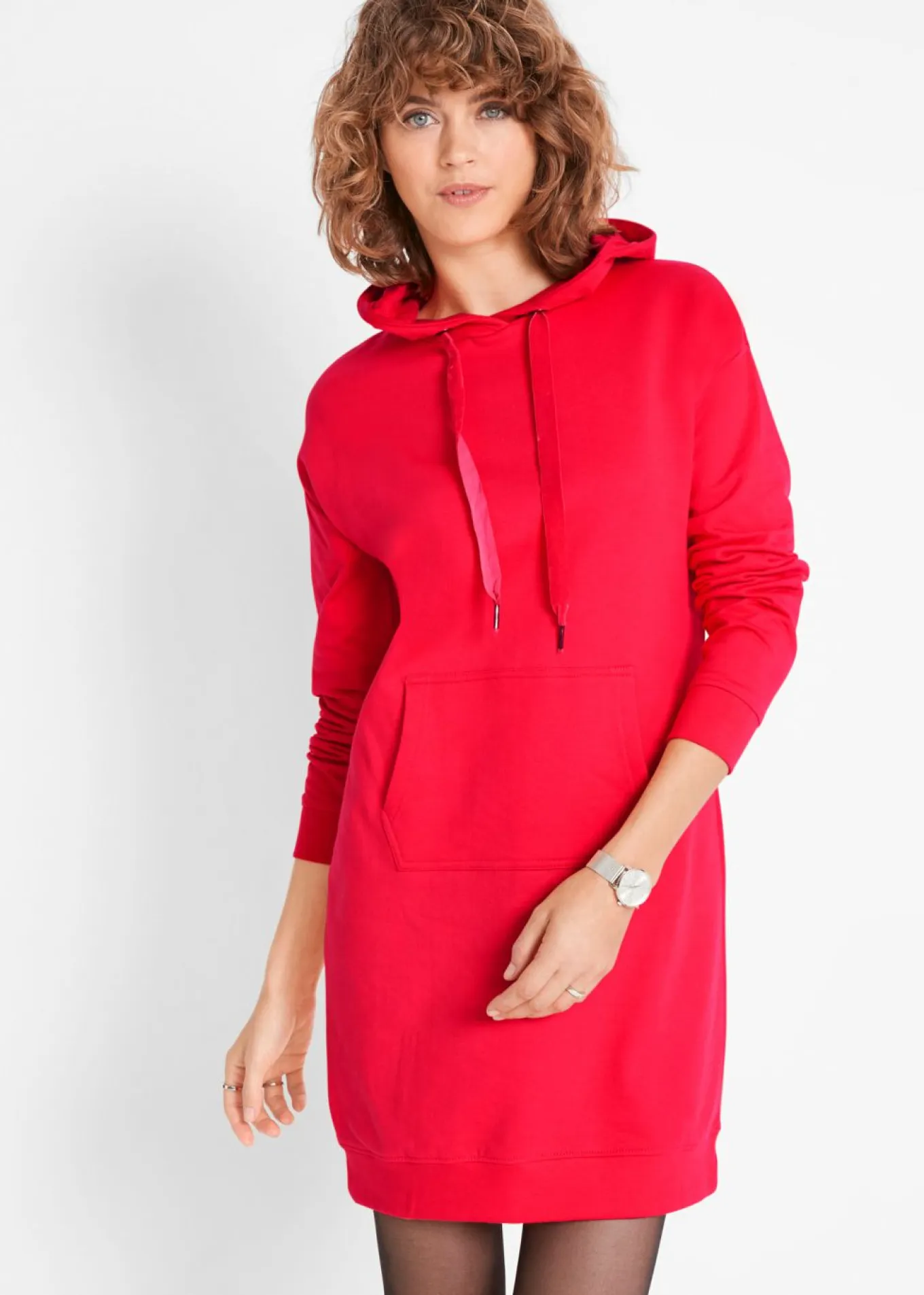 Vestido tipo sudadera de algodón puro