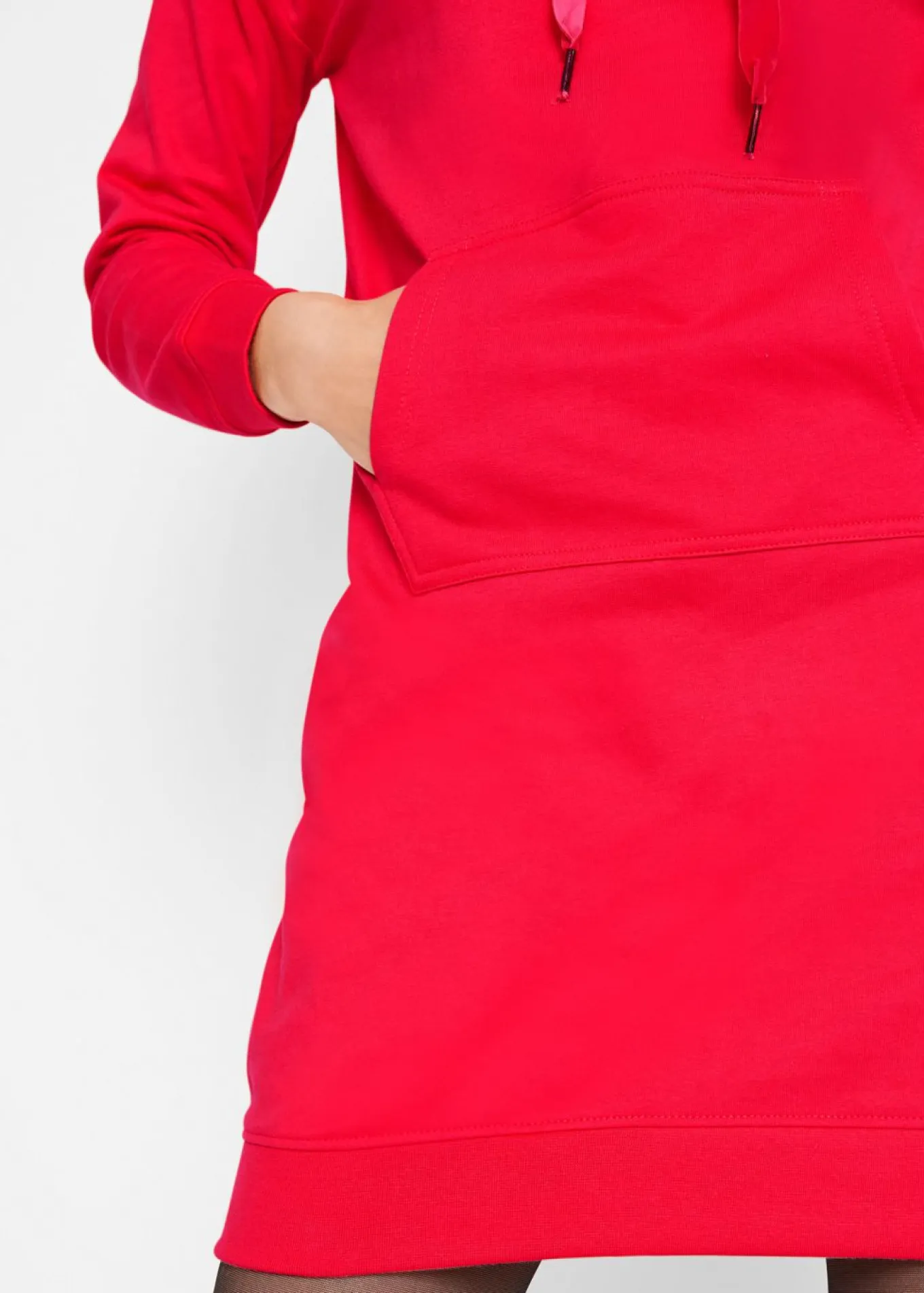 Vestido tipo sudadera de algodón puro