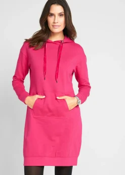 Vestido tipo sudadera de algodón puro