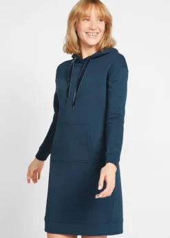 Vestido tipo sudadera de algodón puro
