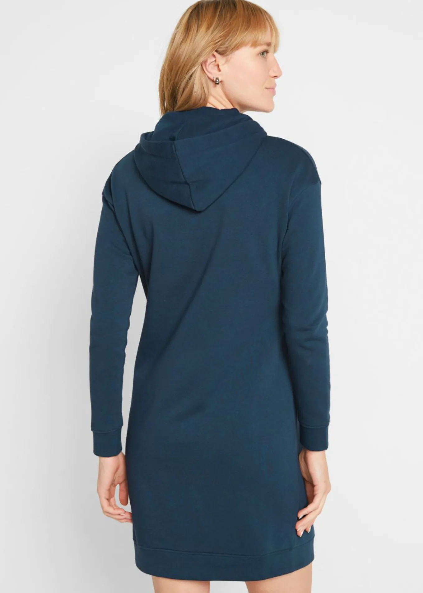 Vestido tipo sudadera de algodón puro