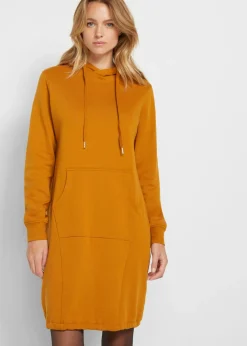 Vestido tipo sudadera de mezcla de algodón