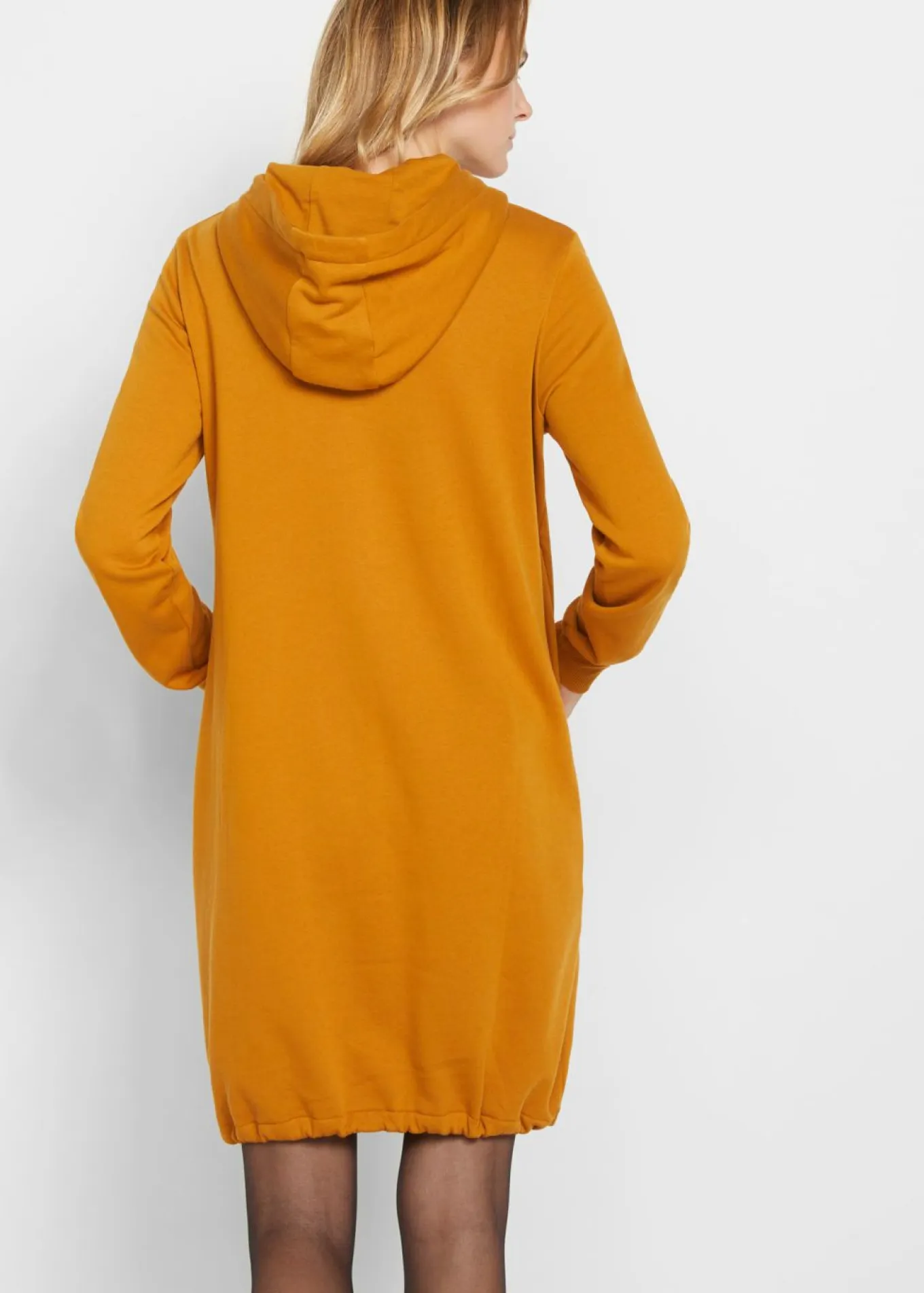 Vestido tipo sudadera de mezcla de algodón