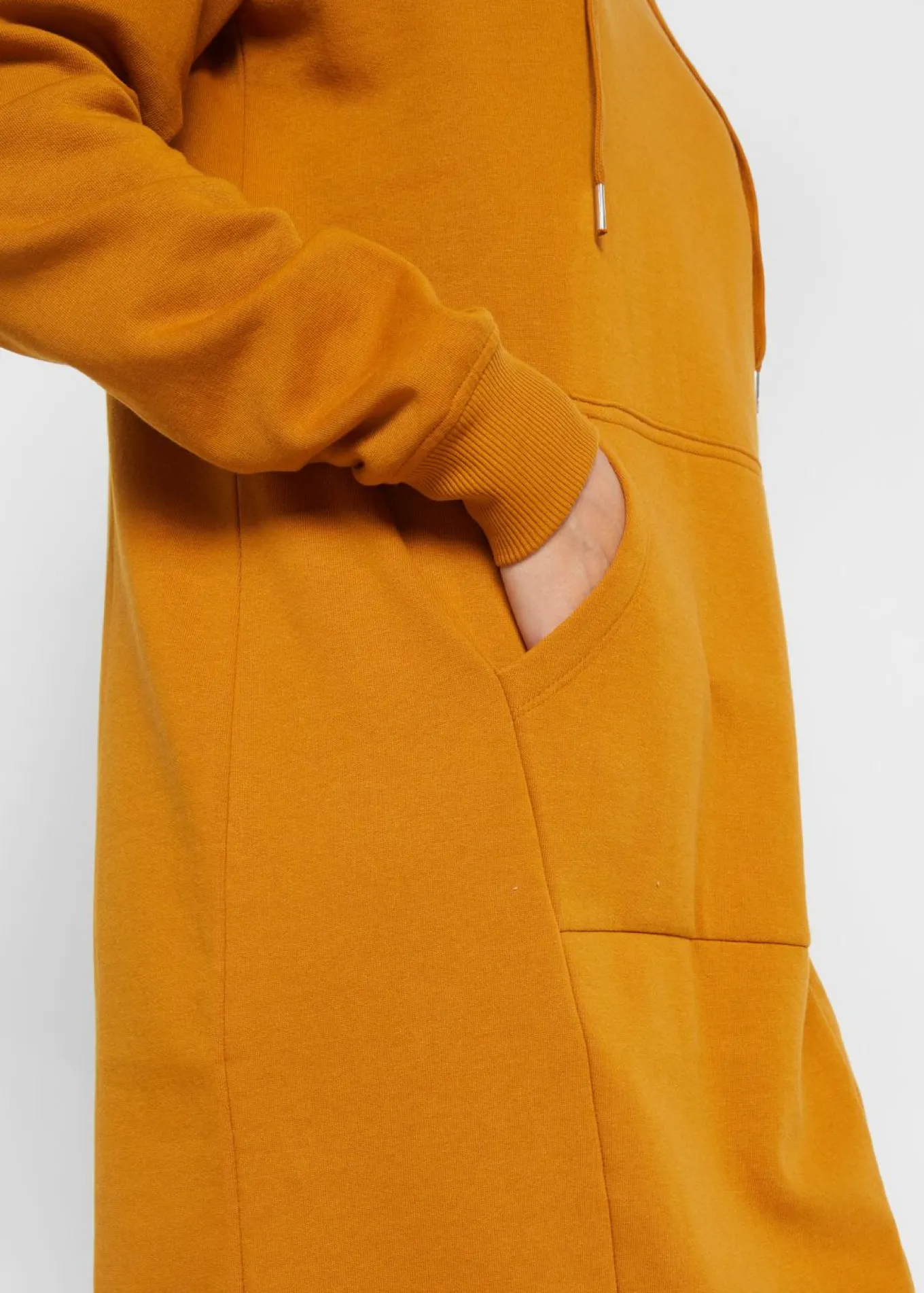 Vestido tipo sudadera de mezcla de algodón