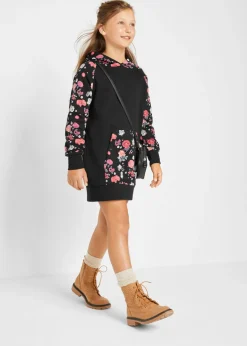 Vestido tipo sudadera de algodón puro