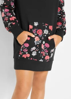 Vestido tipo sudadera de algodón puro