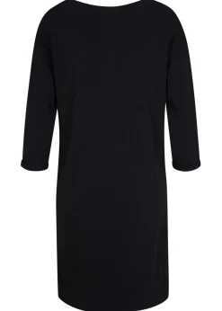Vestido tipo sudadera, mangas 3/4, interior suave