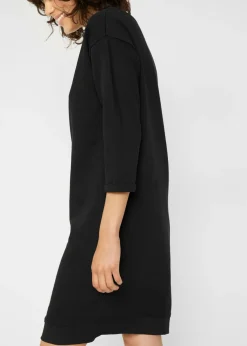 Vestido tipo sudadera, mangas 3/4, interior suave