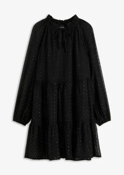 Vestido tipo túnica con efecto brillante