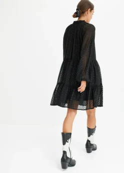Vestido tipo túnica con efecto brillante