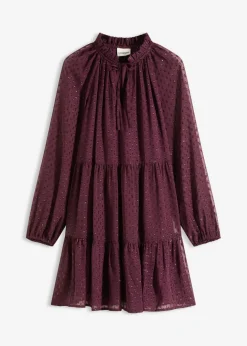 Vestido tipo túnica con efecto brillante