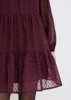 Vestido tipo túnica con efecto brillante