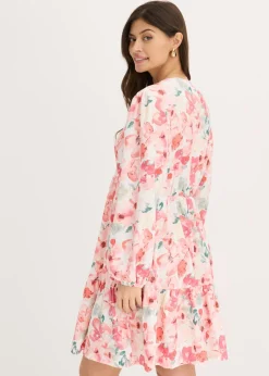 Vestido tipo túnica con falda acampanada