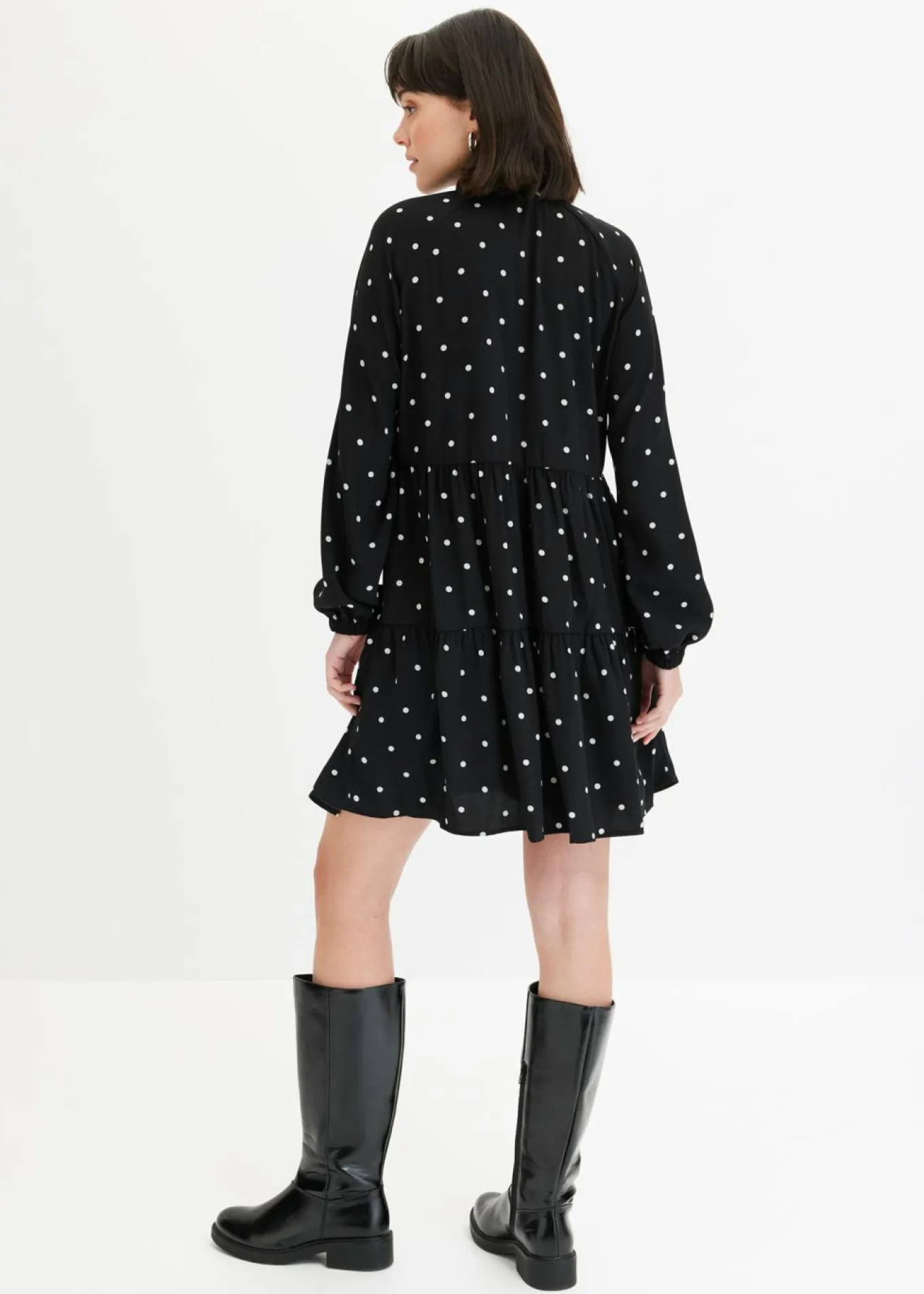 Vestido tipo túnica con lazo