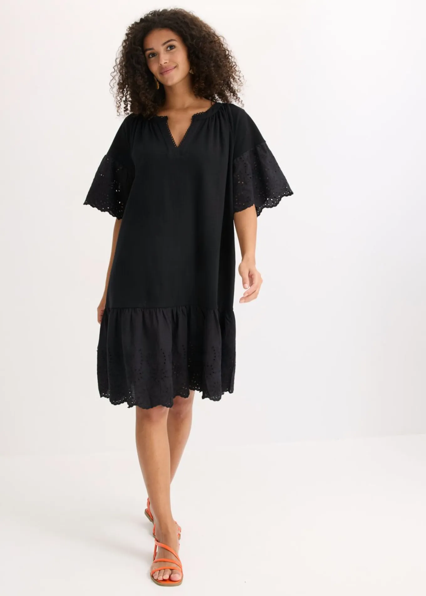 Vestido tipo túnica de algodón orgánico puro