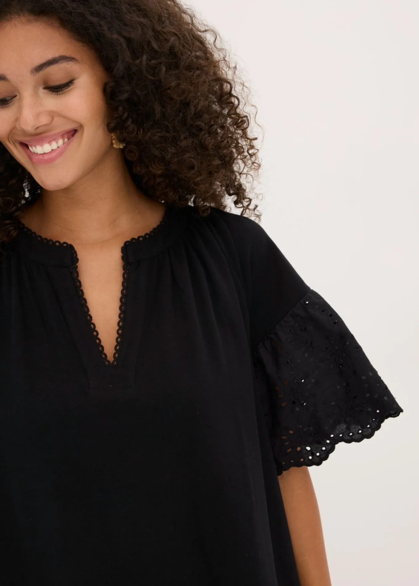 Vestido tipo túnica de algodón orgánico puro