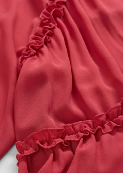 Vestido tipo túnica de gasa estructurada