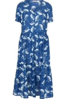 Vestido tipo túnica de largo midi