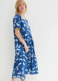 Vestido tipo túnica de largo midi