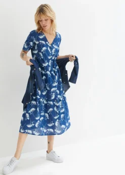 Vestido tipo túnica de largo midi