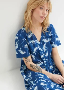 Vestido tipo túnica de largo midi