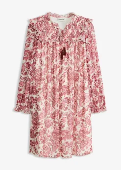 Vestido tipo túnica de malla suave