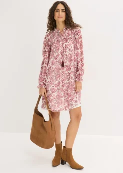 Vestido tipo túnica de malla suave