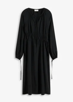 Vestido tipo túnica de mezcla de viscosa fluida