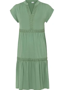 Vestido tipo túnica de mezcla de viscosa suave