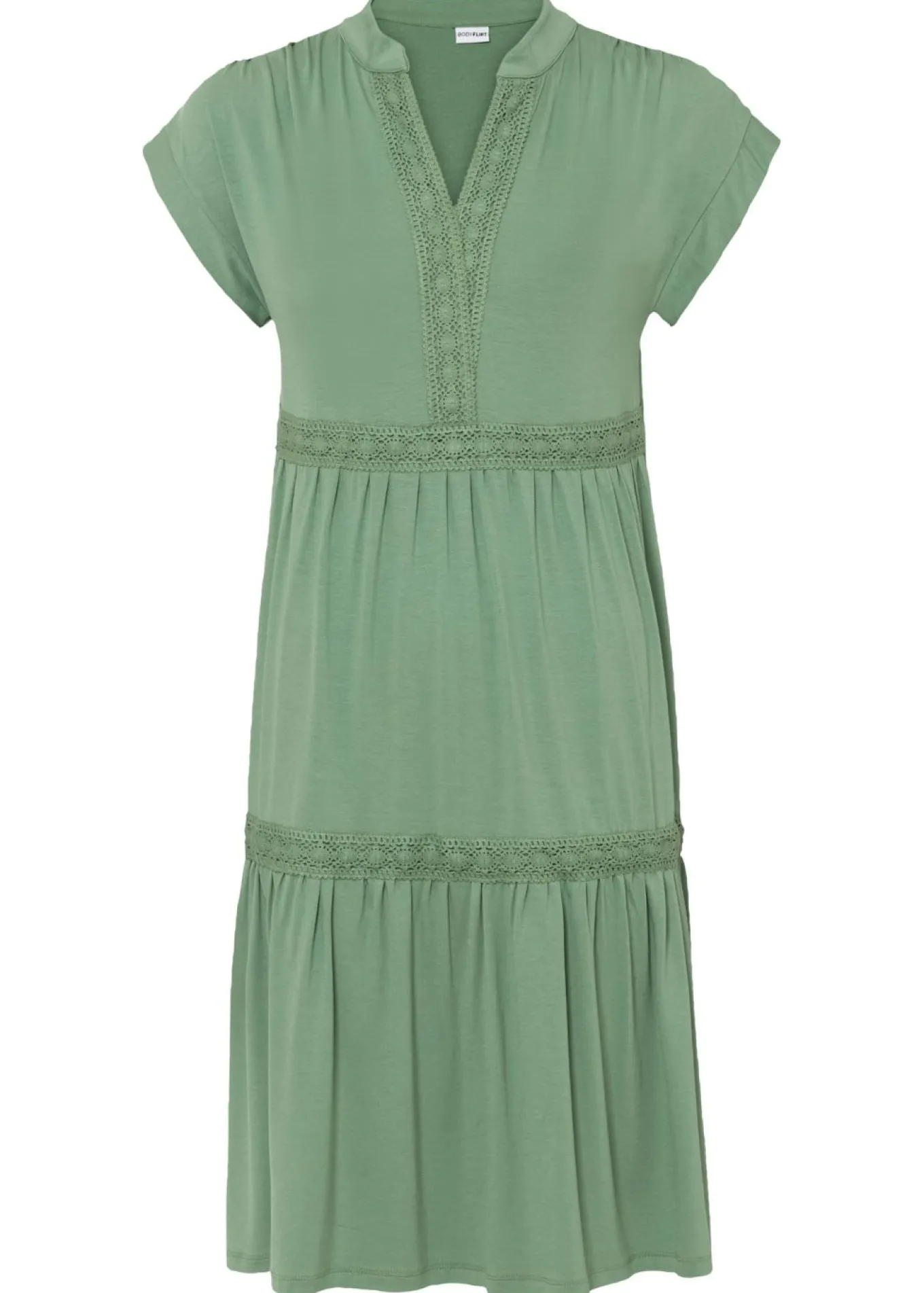 Vestido tipo túnica de mezcla de viscosa suave