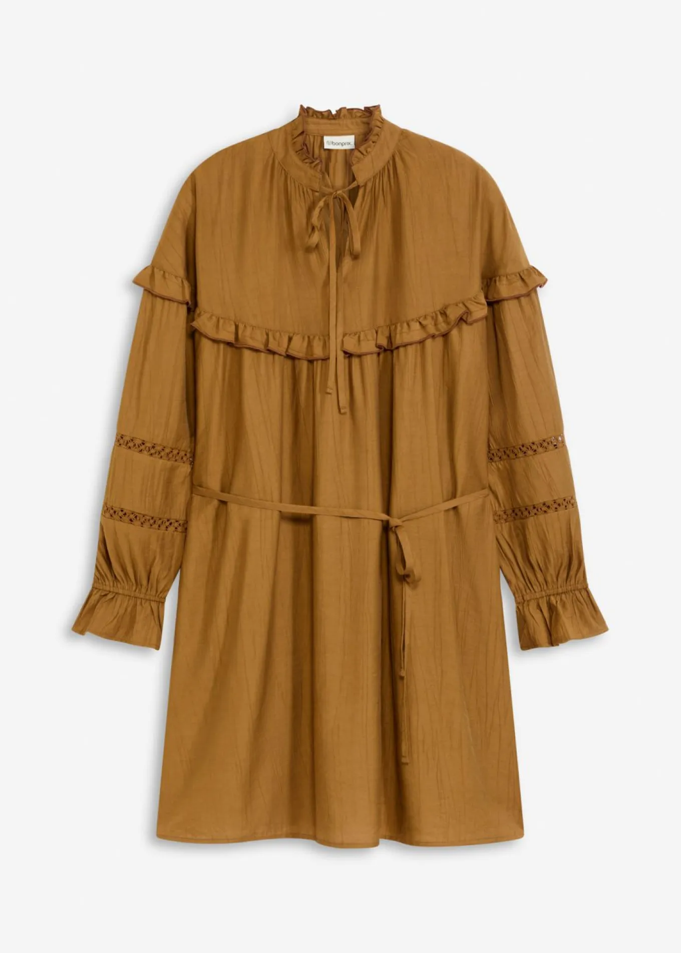 Vestido tipo túnica de mezcla de viscosa fina
