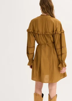 Vestido tipo túnica de mezcla de viscosa fina