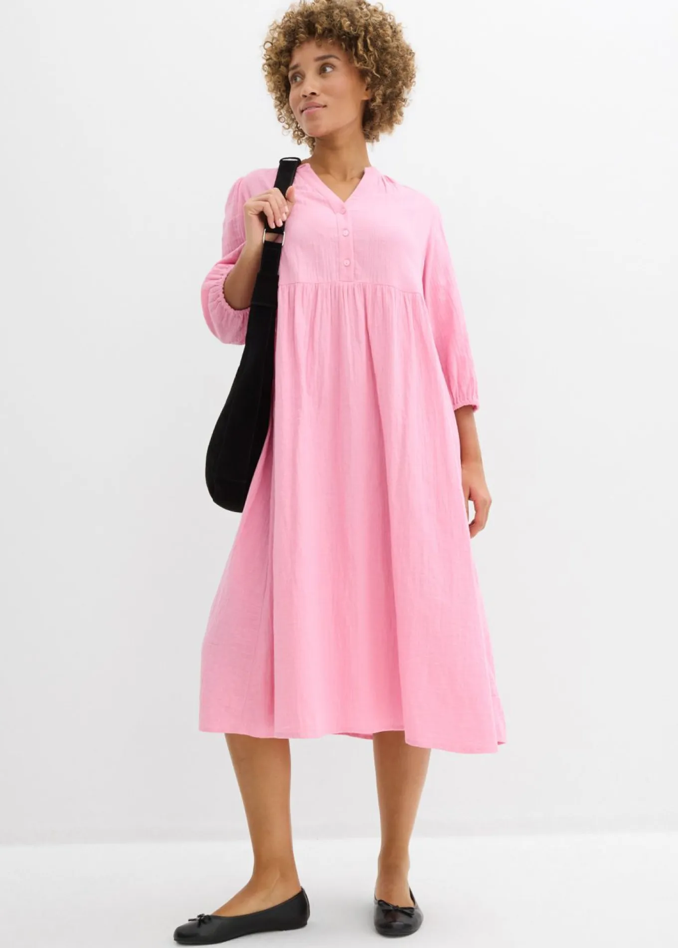 Vestido tipo túnica de muselina suave