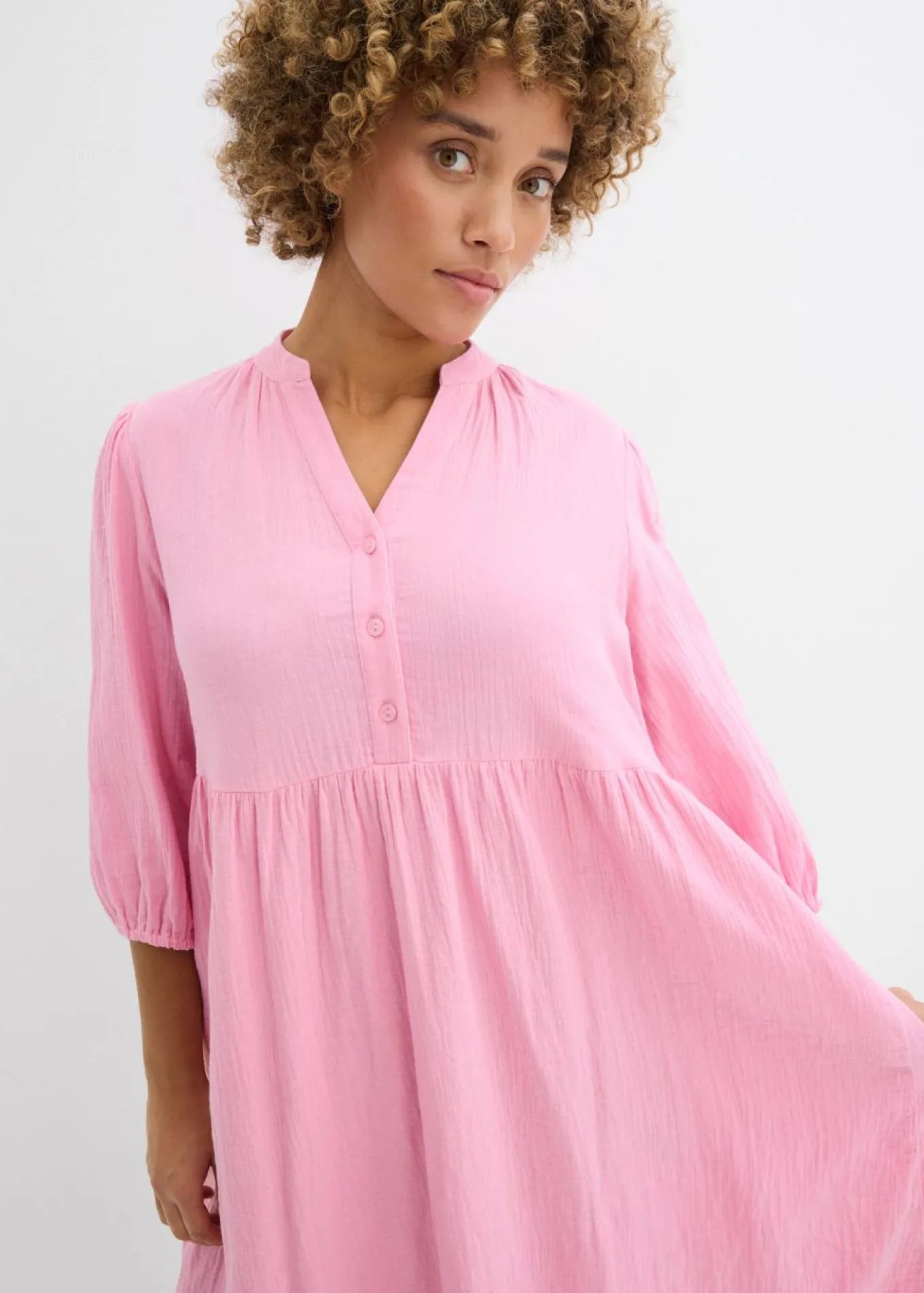 Vestido tipo túnica de muselina suave