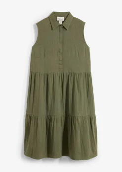 Vestido tipo túnica de muselina ligera