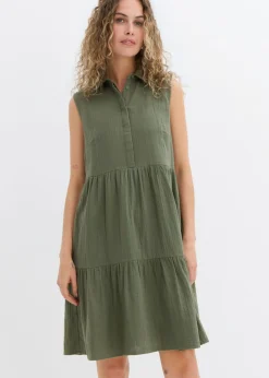 Vestido tipo túnica de muselina ligera