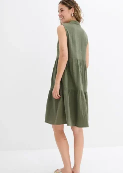Vestido tipo túnica de muselina ligera
