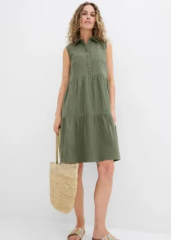 Vestido tipo túnica de muselina ligera