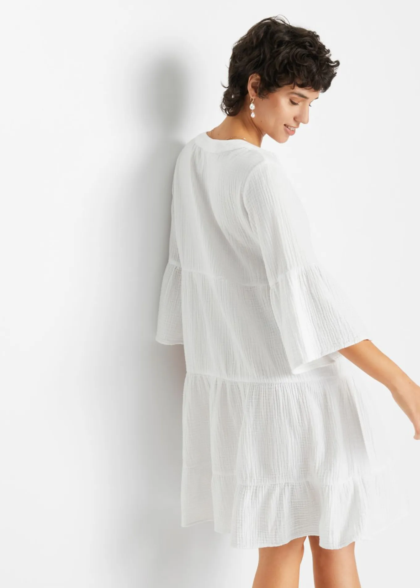Vestido tipo túnica de muselina